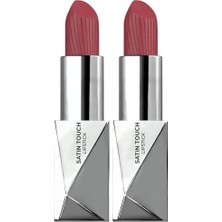 Assess Store Alix Avien Uzun Süre Kalıcı Nemlendirici Pürüzsüz Etkili Yarı Mat Ruj Satin Lipstick 823 Bright Burgundy (2 Paketi)