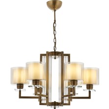Assess Store AV-60190-6E Eskitme Kaplama Modern Avize E27 Metal Cam 70CM