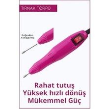 Assess Store Medıkal Protez Tırnak Makinesi Manikür Pedikür Tırnak Törpü Cihazı Elektrikli 6 Başlık