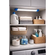 Assess Store USB Şarjlı LED Dolap Işığı, Manyetik 3 Kademeli Kabin Lambası, Mutfak Tezgah Altı Aydınlatma, Kablosuz Montaj, Beyaz Işık, Mıknatıslı Duvar Lambası,araç Kaput Atdınlatma