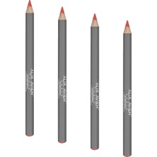 Assess Store Uzun Süre Kalıcı Dağılma Yapmayan Nemlendirici Dudak Kalemi - Lipliner Pencil 14 Pomegranate Flower (4 Paketi)