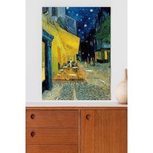 Assess Store (PSTER20081) Kafe Terasta Gece - Sanatsal Poster 50 x 70