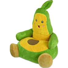 Assess Store Özgüner Oyuncak Pelüş Oturma Koltuğu,çocuk Koltuğu,bebek Oturağı,puf,pelüş Puf,bebek Pufu (Avakado)