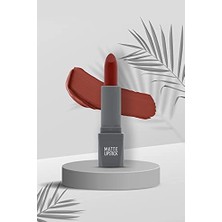 Assess Store Yoğun Renk Veren Uzun Süre Kalıcı Nemlendirici Kadifemsi Mat Ruj - Lipstick 411 Spicy Terracot