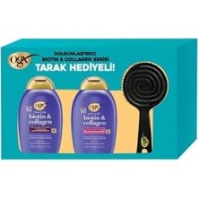Assess Store Ogx Biotin&collagen Şampuan 385 Ml+Saç Kremi 385 Ml+Tarak Hediyeli 3 Adet Ürün