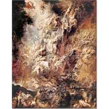 Assess Store Peter Paul Rubens Asi Meleklerin Düşüşü Hıqu Kanvas Tablo (46 x 60 Cm)