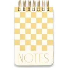 Designworks İnk Spiralli Tombul Not Defteri 192 SY15,3X10,2 cm - Twın Wıre Chunky Notepad Checks