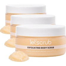 Assess Store Let'scrub Cold Effect Body Scrub, Mentollü ve Kafur (3 Paketi)