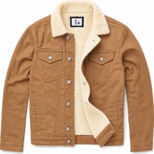 Alaska The Last Frontier R.lion Kürklü Kot Mont Premium Denim -- açık camel--