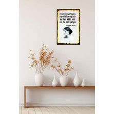 Assess Store Kuşe Kağıt Duvar Posteri Ne Bir Kilit Var Ne De Bir Sürgü Retro DRTR0023