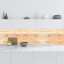 Assess Store Mutfak Tezgah Arası Folyo Kaplama Folyosu Kahverengi Ahşap 60X400 cm
