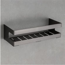 Assess Store Banyo Duş Raf Sistemi Füme Renk 98X100X250 mm