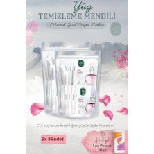Assess Store Mistik Gül Suyu 60'lı Yüz Temizleme Mendili ve Pamuk Hediyeli