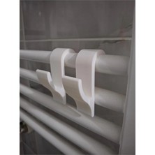 Assess Store Havlupan Askısı 2'li Set Delme Gerektirmeyen Pratik Havlu ve Kıyafet Askılığı Banyo Düzenleyici