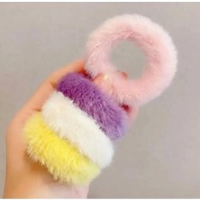 Assess Store Kadın Pastel Ton 6'lı Peluş Toka Setii, Kadın Çocuk Mandal Toka, Lastik Toka Seti, Toka Organizer, Toka, Kız Çocuk Toka, Toka