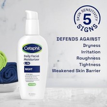 Assess Store Cetaphil Yüz Için Gece Nemlendirici, Hyaluronik Asitli Nemlendirici Yüz Nemlendirici, Tüm Cilt Tipleri Için, Hafif ve Komedojenik Olmayan, Hassas Ciltler Için Önerilen Dermatolog, 3 Oz