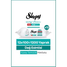 Sleepy Mountain Yüzey Temizlik Havlusu Mendili Dağ Esintisi 12x100 (1200 Yaprak)