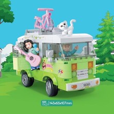 Assess Store Ogi Mogi Toys Eğitici Bloklar Işıklı Yeşil Karavan 304 Parça, Yapı Seti