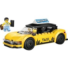 Assess Store City Sarı Taksi 60487 – 5 Yaş ve Üzeri Erkek ve Kız Çocuklar Için Turist ve Taksi Şoförü Minifigürleri Içeren Yaratıcı Oyuncak Yapım Seti, Çocuklar Için Eğlenceli Hediye Fikri (122 Parça)