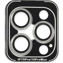 Renas Store Iphone 15 Pvd Metal Kamera Lens - Gümüş