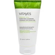 Assess Store Vıtayes Yüz Temizleme Jeli Akne Siyah Noktaya Yatkın Ciltler Için Yeşil Çay Özlü, 150 ml