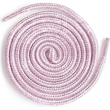Pembe Beyaz Simli 5 mm Yuvarlak Bot Bağcığı