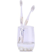 Assess Store Diş Fırçalık Beyaz Boncuklu Akrilik Model