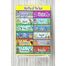 Assess Store (PSTER5029) Aylar Eğitim Posteri 90X130 cm