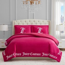 Assess Store Couture - Yorgan Seti - Gotik Tasarım Yatak Takımı - - 3 Parça Set (1) 274 x 233 cm Yorgan ve (2) 50 x 91 cm Yastık Kılıfı - Kırışmaz - Birinci Sınıf Yatak Odası Dekoru - Canlı Pembe