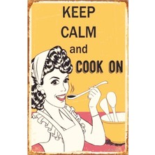 Assess Store Kuşe Kağıt Duvar Posteri Keep Calm And On Retro DRTR0029