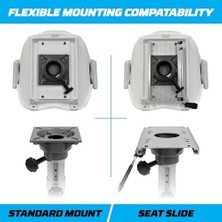 Assess Store Wise 8WD007-3-710 Deluxe Pilot Minderli ve Montaj Plakalı, Beyaz