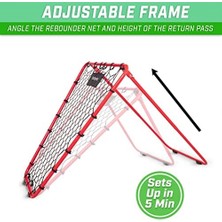 Assess Store Ayarlanabilir Çerçeveli, Kauçuk Kavrama Ayakları ve Kum Torbaları ile Basketbol Rebounder - Taşınabilir Geçiş Sırt Eğitim Yardımı