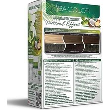 Assess Store Sea Color Amonyaksız, Vegan, Doğal, Besleyici Kalıcı Saç BOYASI%100 Beyaz Kapama (1 Paket 2 x 50 ml Boya & Oksidan) (Kahve 4.0)