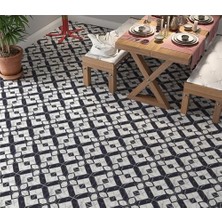 Assess Store Yer Kaplama Zemin Kaplama Folyosu 65X130 cm Mermer Geometrik
