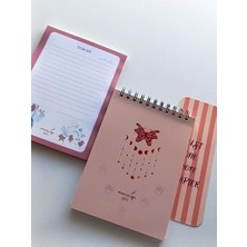 Daisy Home A5 Spiralli Süresiz Haftalık Planlayıcı Ajanda Seti (Kırmızı)