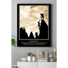 Assess Store (PSTER16262) Integrity Motivasyon Kanvas Tablo 21 x 30