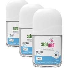 Assess Store Ter Kokusu Önleyici 48 Saat Etkili Hassas Ciltler Için Kadın Erkek Roll-On Deodorant Fresh 50ML (3 Paketi)