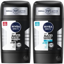 Assess Store Men Erkek Stick Deodorant & Invisible Original 48 Saat Anti-Perspirant Koruma, 50 ml + Men Erkek Stick Deodorant & Invisible Fresh 48 Saat Koruma, 50 ml X2