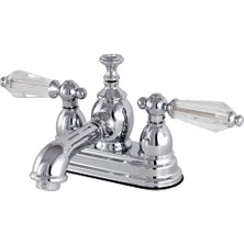 Daisy Home KS7001WLL Wilshire 10 cm Pirinç Açılır Merkez Seti Lavabo Musluğu, Krom, 10,96 cm Ağız Erişiminde