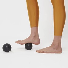 Daisy Home Actifoam Düz Masaj Seti Spor Fitness Seti Köpük Rulo Masaj Topu (Siyah + Turuncu Orta Sert)