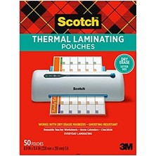 Daisy Home Kuru Silme Termal Laminasyon Torbaları, 50'li Paket, Kuru Silme Işaretleyicileriyle Çalışır, Yeniden Kullanılabilir Çalışma Sayfaları, Takvimler, Kontrol Listeleri, 20 x 25 Cm, Mektup Boyutu,