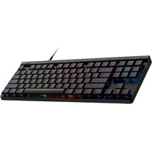 Daisy Home G G515 Tkl Kablolu Düşük Profilli Oyun Klavyesi, Tamamen Özelleştirilebilir Rgb, Çift Katmanlı Pbt Tuş Kapakları, Ingilizce Tuş Dizilimi, Siyah