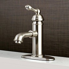Daisy Home KS7418ACL Amerikan Klasik Banyo Bataryası, 5 Inç Emzik Erişimi, Fırçalanmış Nikel