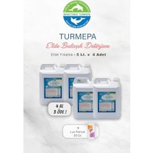 Daisy Home 4 Al 3 Öde Elde Yıkama Bulaşık Deterjanı 5 Litre, Pamuk