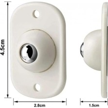 Daisy Home 2 Adet 4'lü Set Mini Yapışkanlı Tekerler, 360 Derece Dönebilen Küçük Bilyeli Tekerlekler
