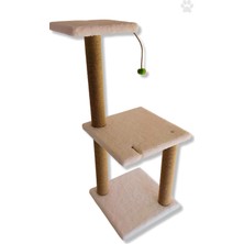 Daisy Home Iki Katlı 86 cm Beyaz Kedi Tırmalama Tahtası