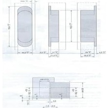 Daisy Home Gizli Menteşe 130X30 mm Siyah Renk Tek Ebat HG107HT01 Al6