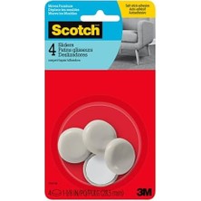Daisy Home Mobilya Sürgüleri, Yapışkan Sert 1-1/8" 4 Kaydırıcı/paket (6'lı Paket)