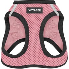 Daisy Home Voyager -In Air Köpek Koşum Takımı - Pet Supplies Tarafından Küçük ve Orta Ölçekli Köpekler Için Yeleğe Tüm Hava Mesh Adım Koşum Takımı - Pembe Tabanlı, S
