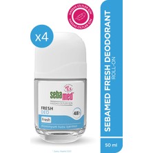 Sebamed Fresh Deodorant Roll-On 50 ml x 4 pH 5 ile Cildin Doğal Yapısını Koruyan Ferahlatıcı